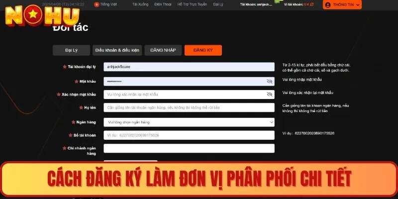 Cách đăng ký làm đơn vị phân phối chi tiết 